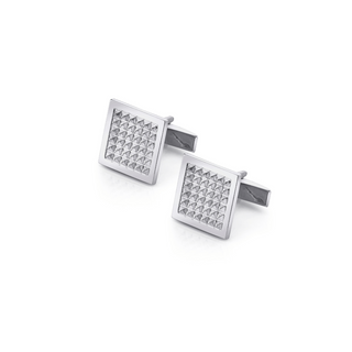 Michael M Silver Tetra Square Cufflinks