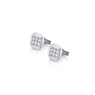 Michael M Silver Tetra Octagon Cufflinks