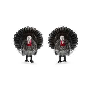 Deakin & Francis Sterling Silver Wild Turkey Cufflinks
