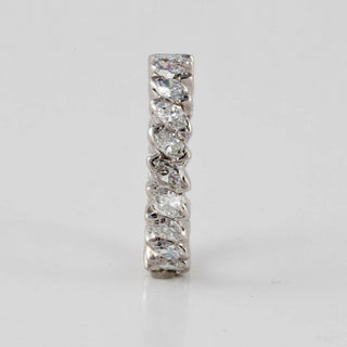 Vintage 1990s Platinum Marquise Cut Diamond Eternity Band