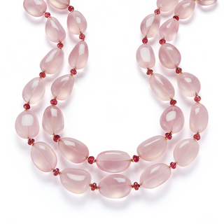 Seaman Schepps 18K Nesting Pink Necklace—Outside Strand