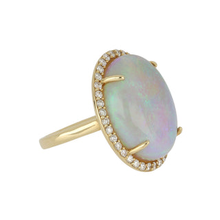 Tenenbaum 18K Gold Cabochon Opal Ring