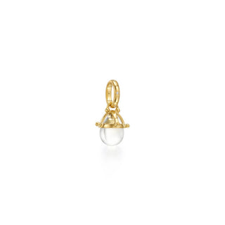 Temple St Clair 18K Gold Rock Crystal Granulated Amulet with Diamonds