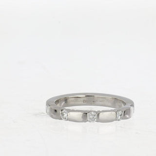 Estate Platinum Diamond 5 Stone Band