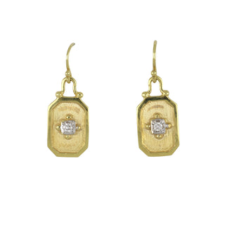 Mazza 14K Gold Diamond Earrings