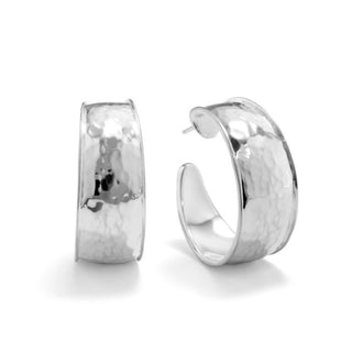 Ippolita Sterling Silver Classico Goddess Hammered Hoop Earrings