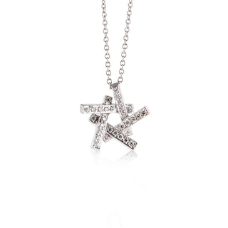 Estate Tiffany & Co. 18K White Gold Frank Gehry Axis Pendant