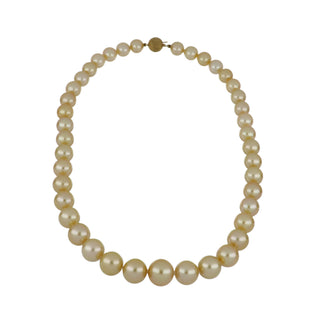 Estate 14K Gold Golden Pearl Necklace