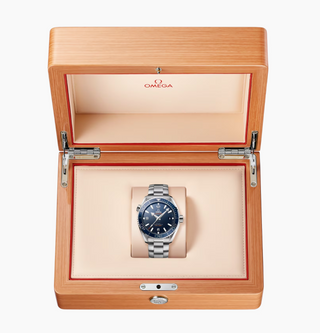 Omega Stainless Steel Seamaster Planet Ocean Watch in Blue Ceramic