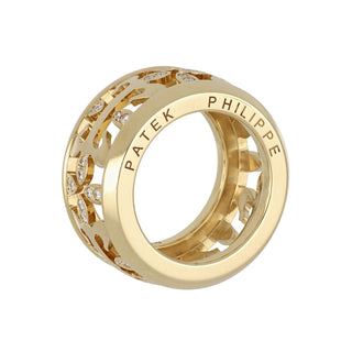 Estate Patek Philippe 18K Gold Calatrava Cross Diamond Ring