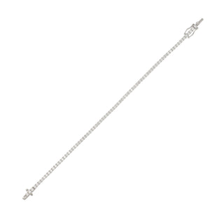 Tenenbaum 18K White Gold 2.25ct Diamond Line Bracelet