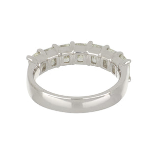 Tenenbaum Platinum Radiant Cut Diamond Serven Stone Band