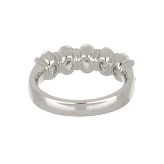 Tenenbaum Platinum Five Stone Oval Diamond Band
