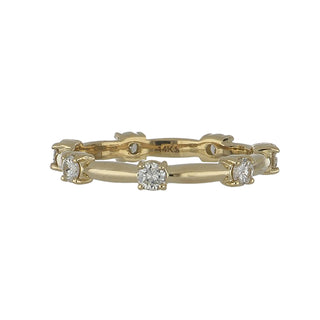 14K Gold Diamond Eternity Band