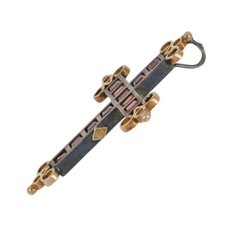 Estate Castellani Two-Tone Garnet Cross