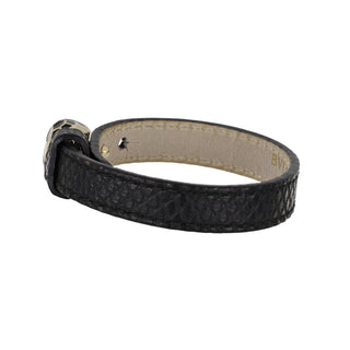 Estate Bulgari 18K Gold Serpenti Forever Leather Bracelet