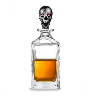 Deakin & Francis Decanter Matte Black Skull Decanter