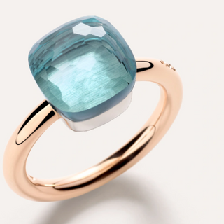 Pomellato Nudo 18K Gold Sky Blue Topaz Ring