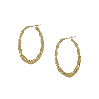 Antonio Papini 18K Gold Hoop Earrings