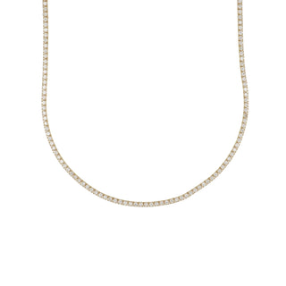 14K Gold Diamond Line Necklace