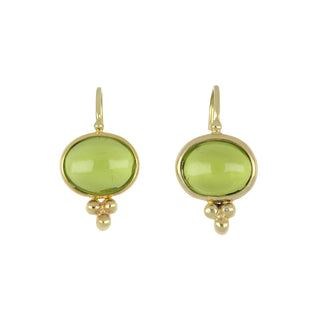 Mazza 14K Gold Peridot Drop Earrings
