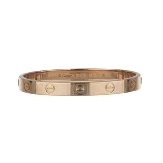 Estate Cartier 18K Rose Gold 'Love' Bracelet