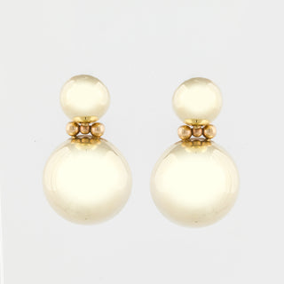 14K Gold Doorknocker Earrings