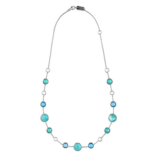 Ippolita Sterling Silver Lollipop Lollitini Short Multi Stone Necklace