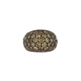 Estate Pasquale Bruni 18K White Gold Fancy Brown Diamond Dome Ring