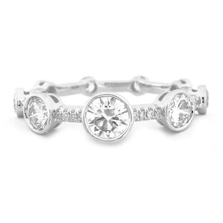 18K White Gold Diamond Eternity Band