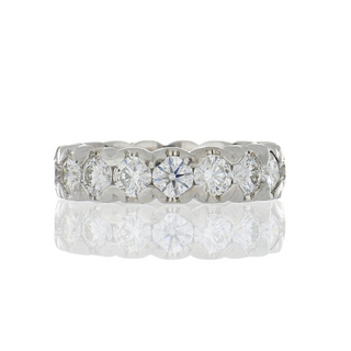 Estate 18K White Gold Diamond Eternity Band