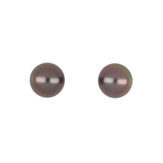 1990s Mikimoto 18K White Gold Tahitian Pearl Studs