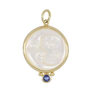 Mazza 14K Gold Mother Of Pearl Cameo Pendant