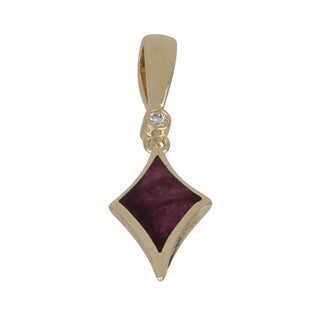 Estate Kabana 14K Gold Spiny Oyster Pendant with Diamond