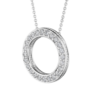 Verragio 18K Gold Diamond Pendant Necklace