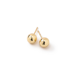 Ippolita 18K Gold Hammered Ball Stud Earrings