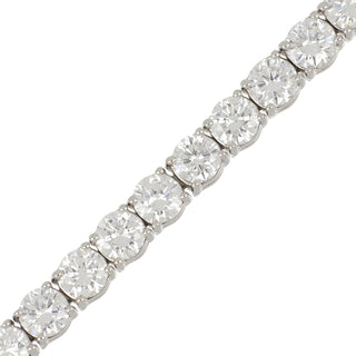 Estate 18K White Gold Diamond Line Bracelet