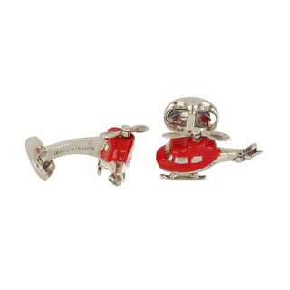 Deakin & Francis Sterling Silver Helicopter Cufflinks