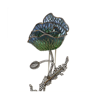 Vintage/Estate 18K Gold Diamonds Brooch
