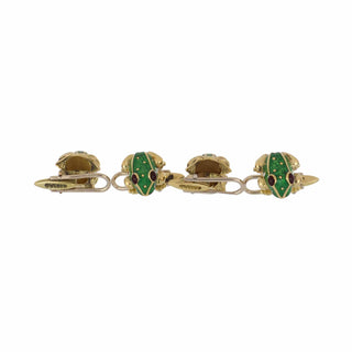 David Webb 18K Gold Rubies Dress Set