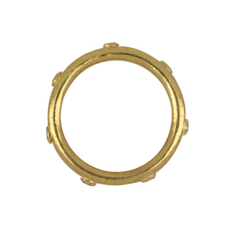 Estate Gurhan 24K Gold Black Diamond Eternity Band