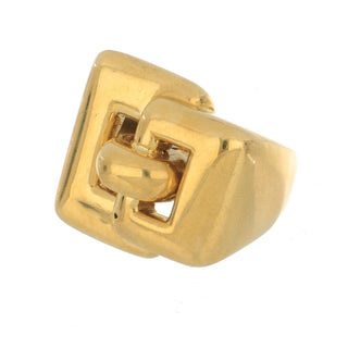 Vintage David Webb 18K Gold Geometric Ring