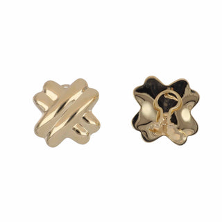 1990s 14K Gold Stud Earrings