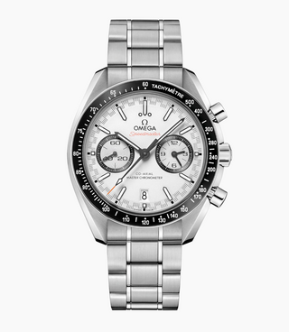 Omega Stainless Steel Speedmaster Racing Master Chronometer in White