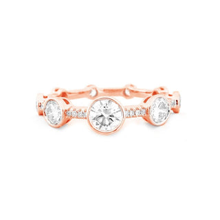 18K Rose Gold Diamond Eternity Band