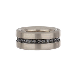 Jorg Heinz Two-Tone 18K Gold Round Brilliant-Cut Diamond Eternity Band