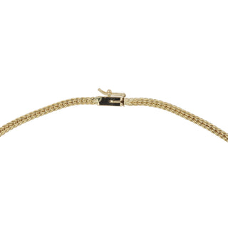 Vintage 18K Gold Emerald and Diamond Choker Necklace