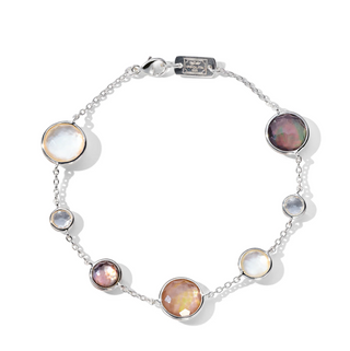 Ippolita Sterling Silver Lollipop Lollitini 7-Stone Bracelet in Mother of Pearl and Shell