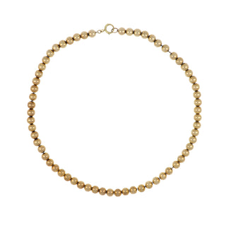 Victorian 14K Gold Bead Necklace