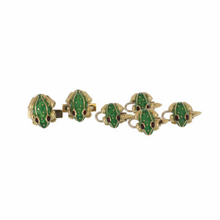 David Webb 18K Gold Rubies Dress Set